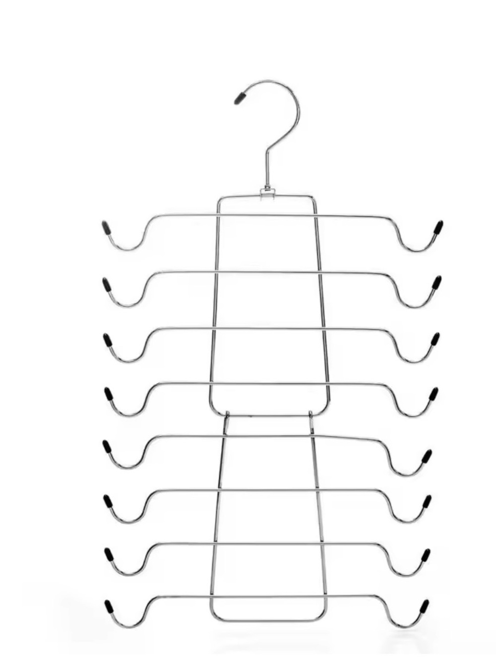 Space-Saving Chrome Multi-Tier Tanks, Bras, Camisoles Hanger - 8 Tier